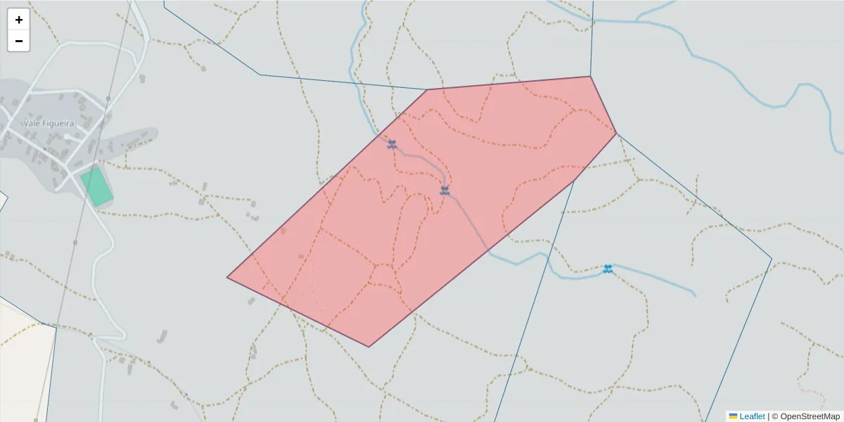 Mapa detalhado do código postal 7570-709 com limites, códigos postais vizinhos e agências dos correios