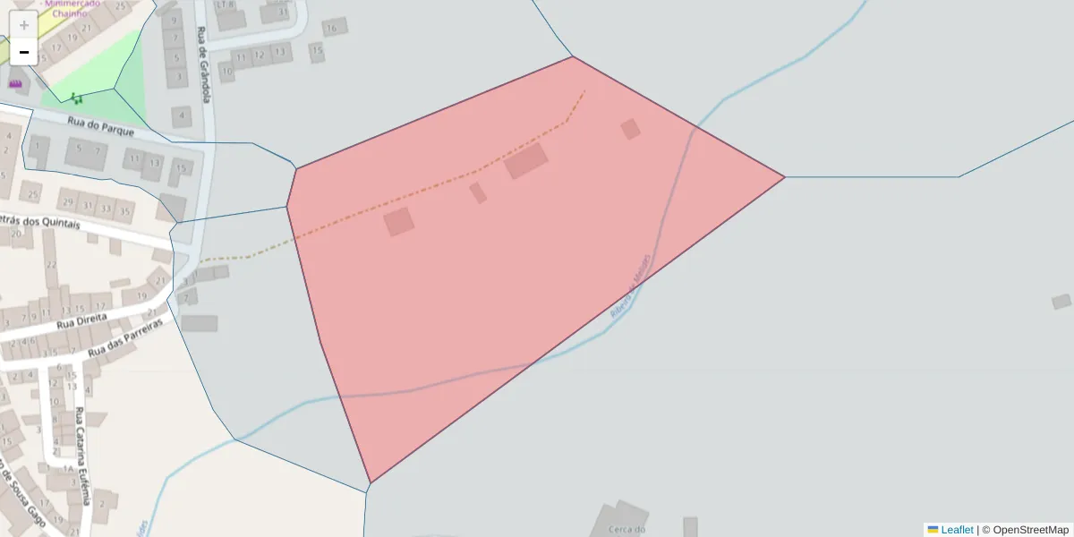 Mapa detalhado do código postal 7570-717 com limites, códigos postais vizinhos e agências dos correios