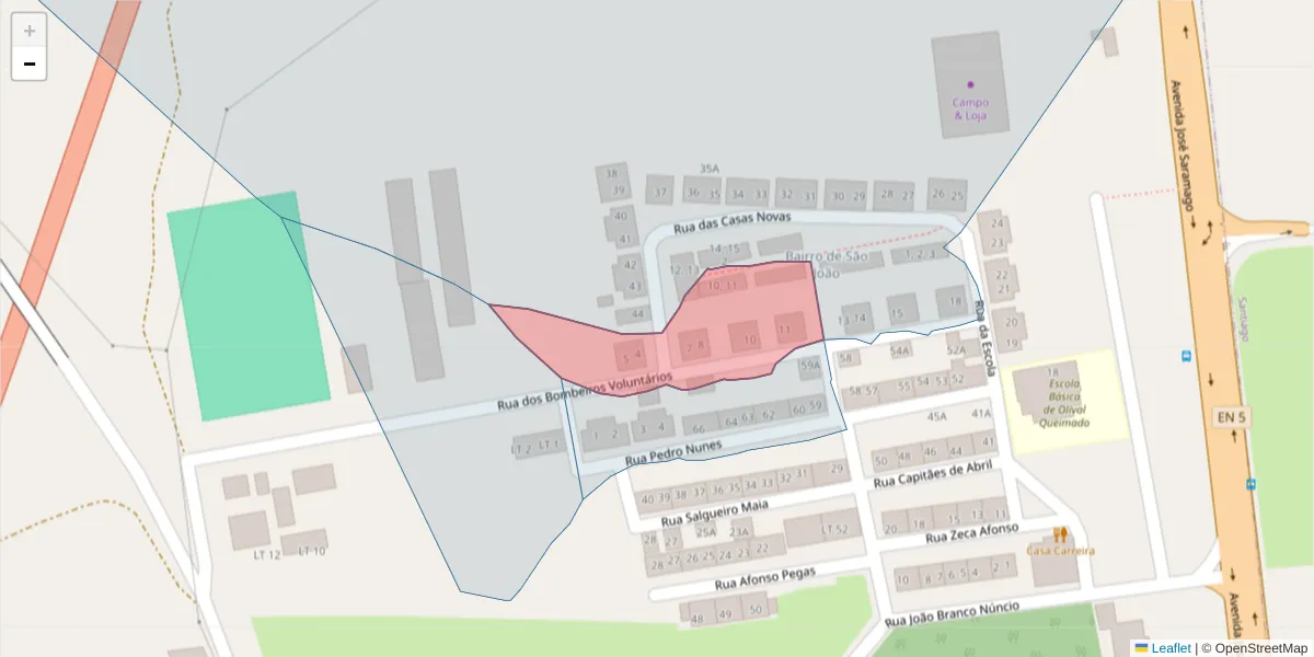 Mapa detalhado do código postal 7580-026 com limites, códigos postais vizinhos e agências dos correios