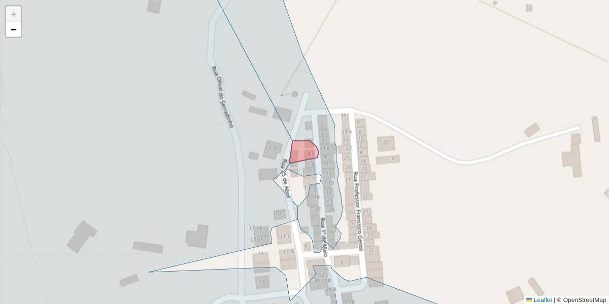 Mapa detalhado do código postal 7580-067;7580-066 com limites, códigos postais vizinhos e agências dos correios