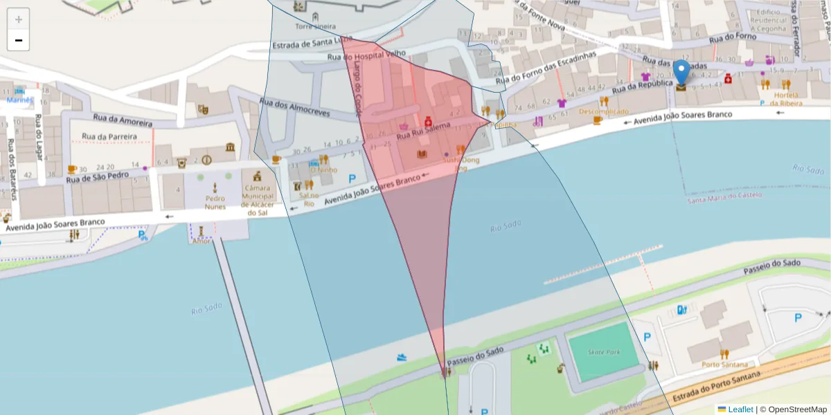 Mapa detalhado do código postal 7580-169 com limites, códigos postais vizinhos e agências dos correios
