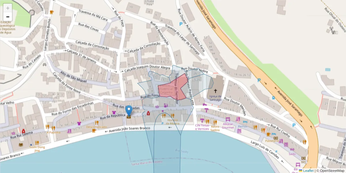 Mapa detalhado do código postal 7580-180 com limites, códigos postais vizinhos e agências dos correios