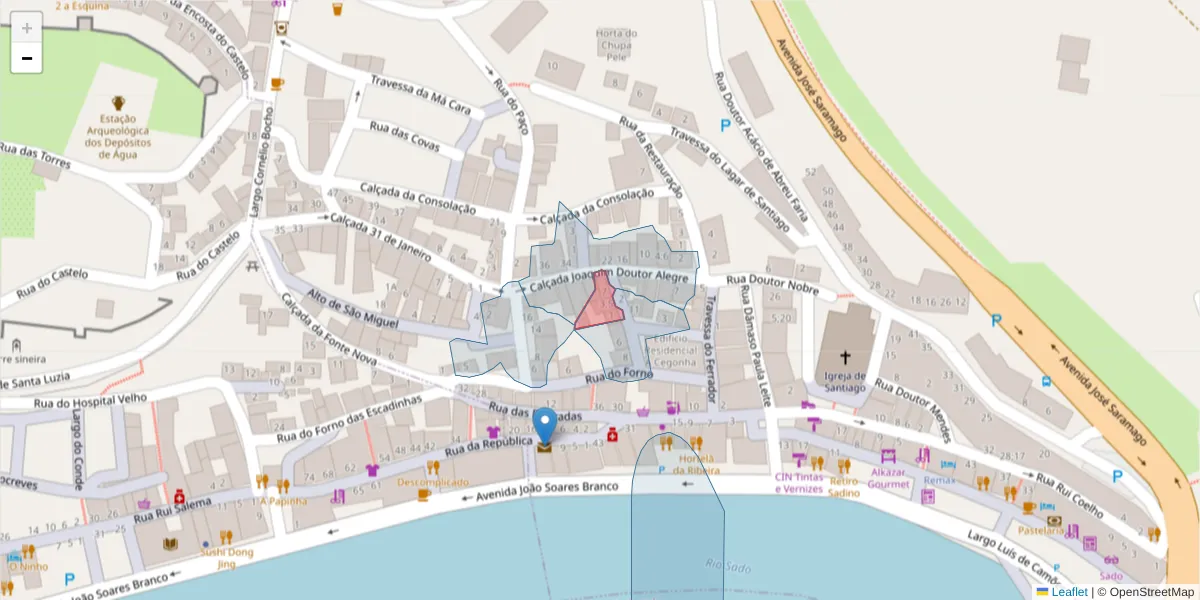 Mapa detalhado do código postal 7580-182 com limites, códigos postais vizinhos e agências dos correios