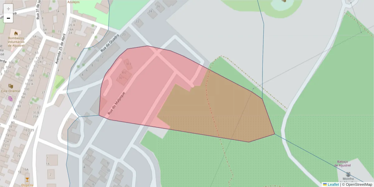 Mapa detalhado do código postal 7600-112 com limites, códigos postais vizinhos e agências dos correios