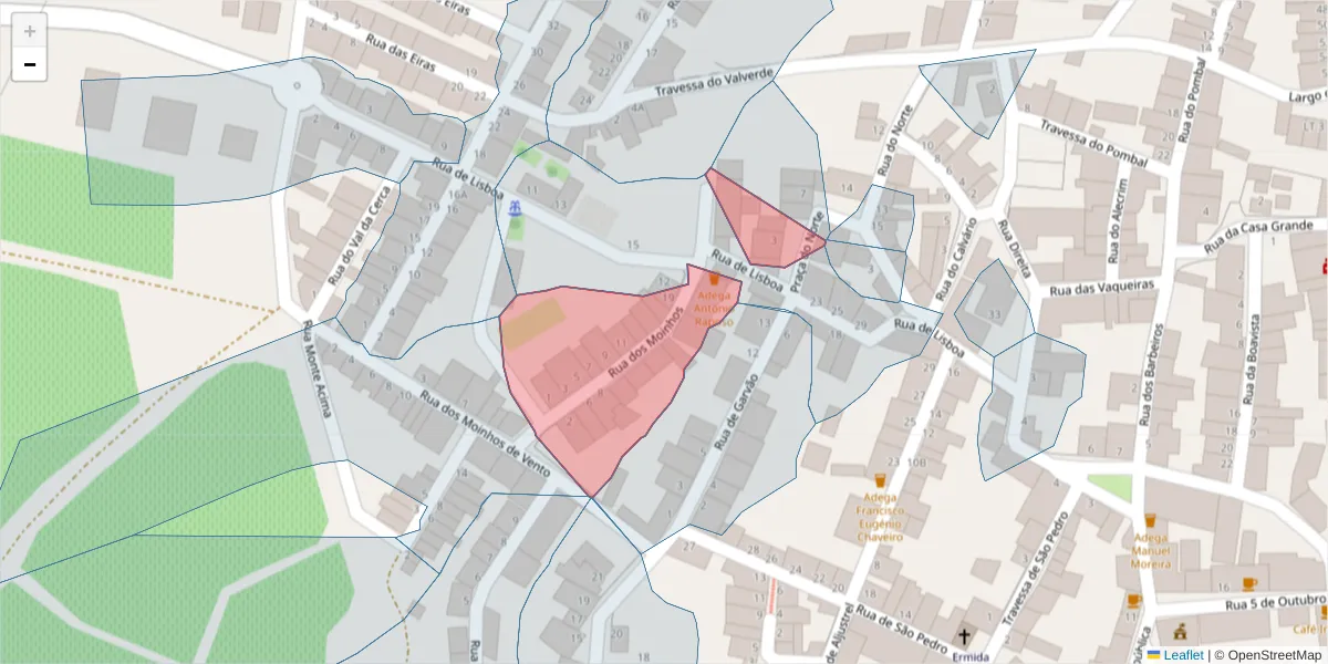 Mapa detalhado do código postal 7600-240 com limites, códigos postais vizinhos e agências dos correios