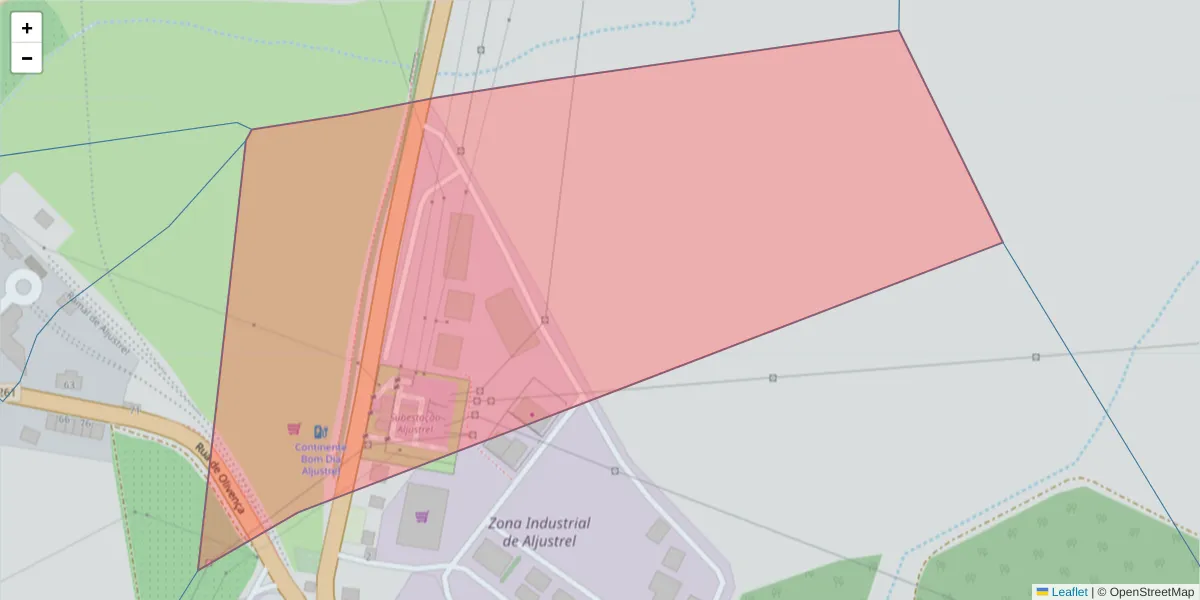 Mapa detalhado do código postal 7600-539 com limites, códigos postais vizinhos e agências dos correios