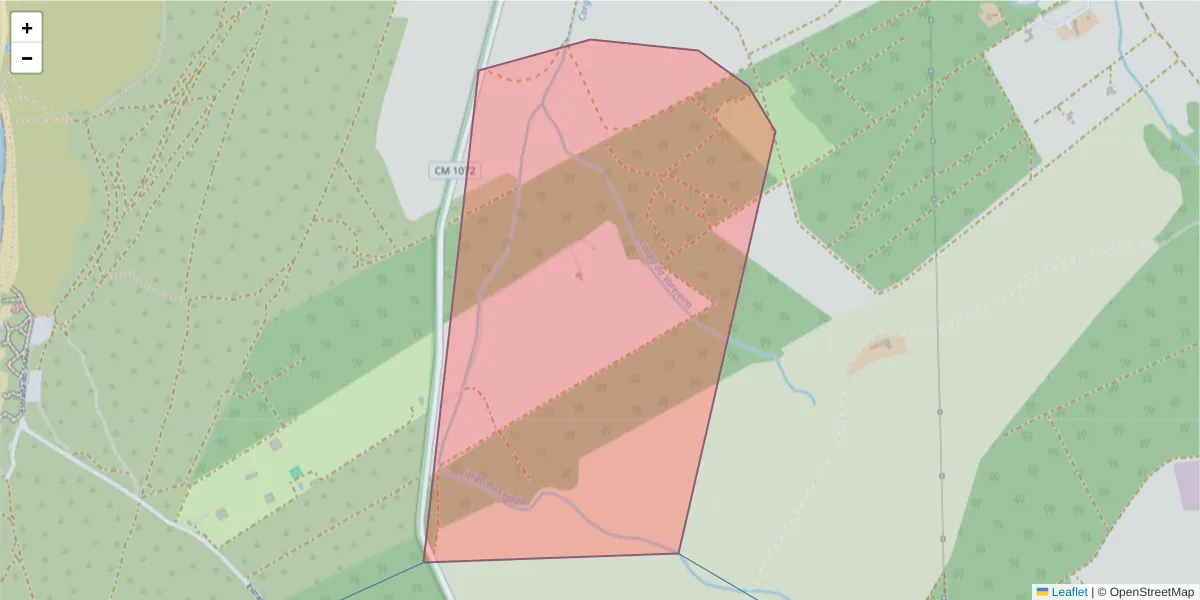 Mapa detalhado do código postal 7645-017 com limites, códigos postais vizinhos e agências dos correios