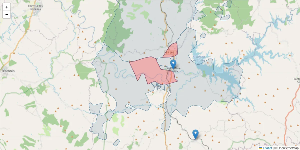 Mapa detalhado do código postal 7665-807 com limites, códigos postais vizinhos e agências dos correios