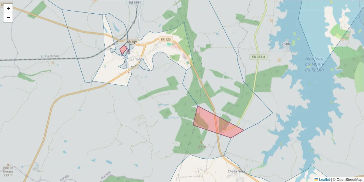 Mapa detalhado do código postal 7670-137 com limites, códigos postais vizinhos e agências dos correios