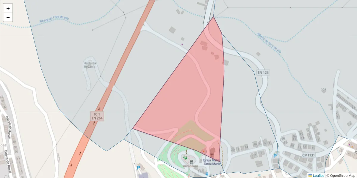 Mapa detalhado do código postal 7670-363 com limites, códigos postais vizinhos e agências dos correios