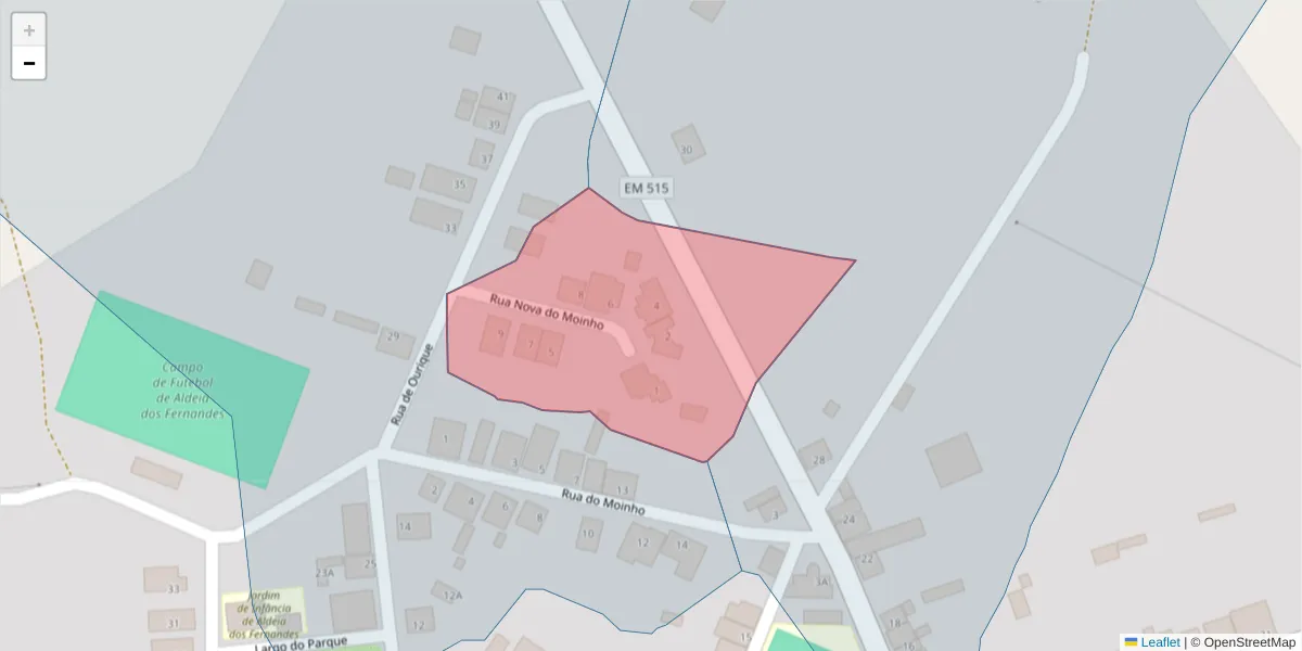 Mapa detalhado do código postal 7700-329 com limites, códigos postais vizinhos e agências dos correios