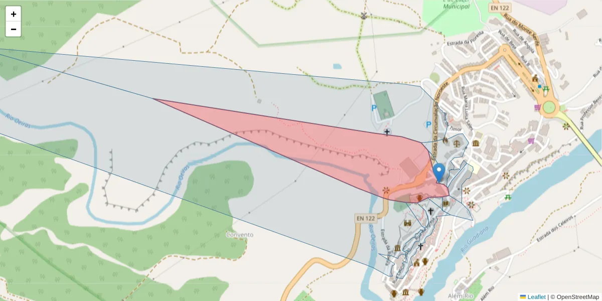 Mapa detalhado do código postal 7750-336 com limites, códigos postais vizinhos e agências dos correios