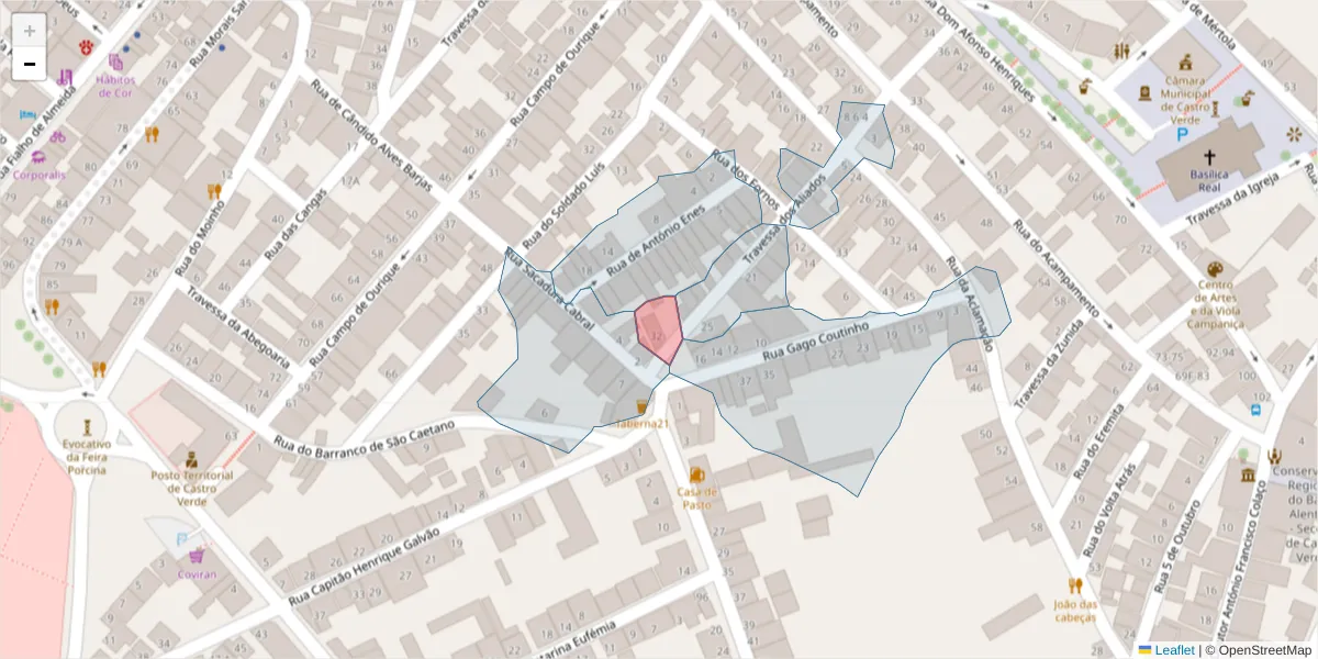 Mapa detalhado do código postal 7780-092 com limites, códigos postais vizinhos e agências dos correios