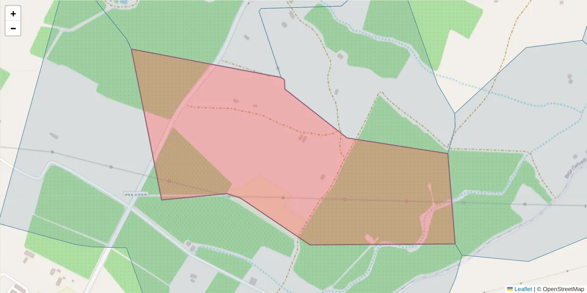 Mapa detalhado do código postal 7800-085 com limites, códigos postais vizinhos e agências dos correios