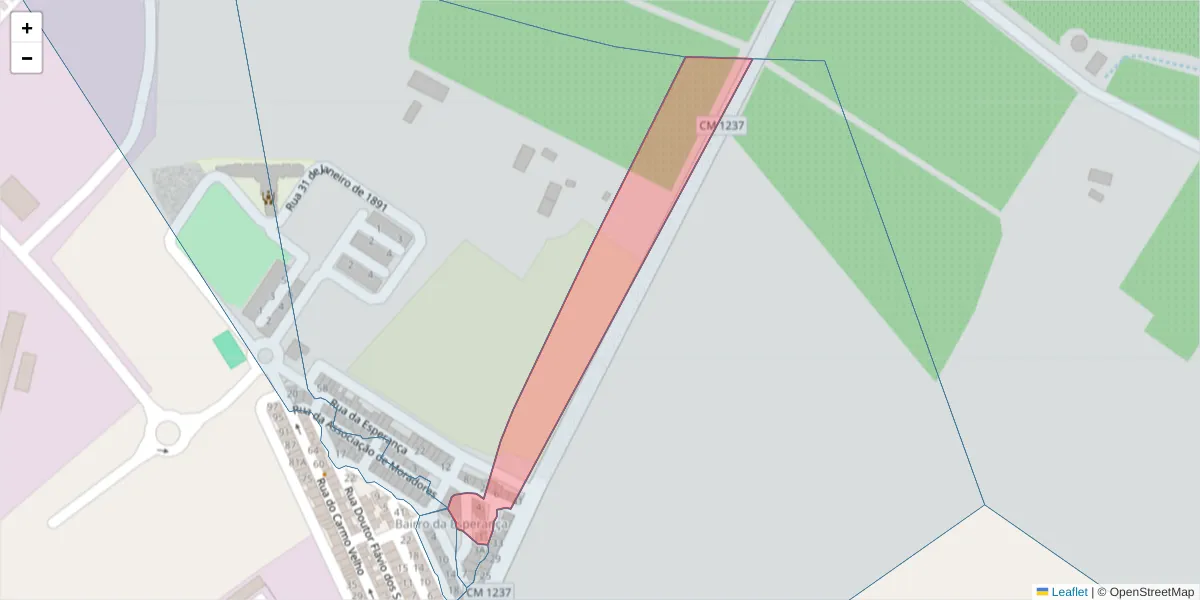 Mapa detalhado do código postal 7800-136 com limites, códigos postais vizinhos e agências dos correios