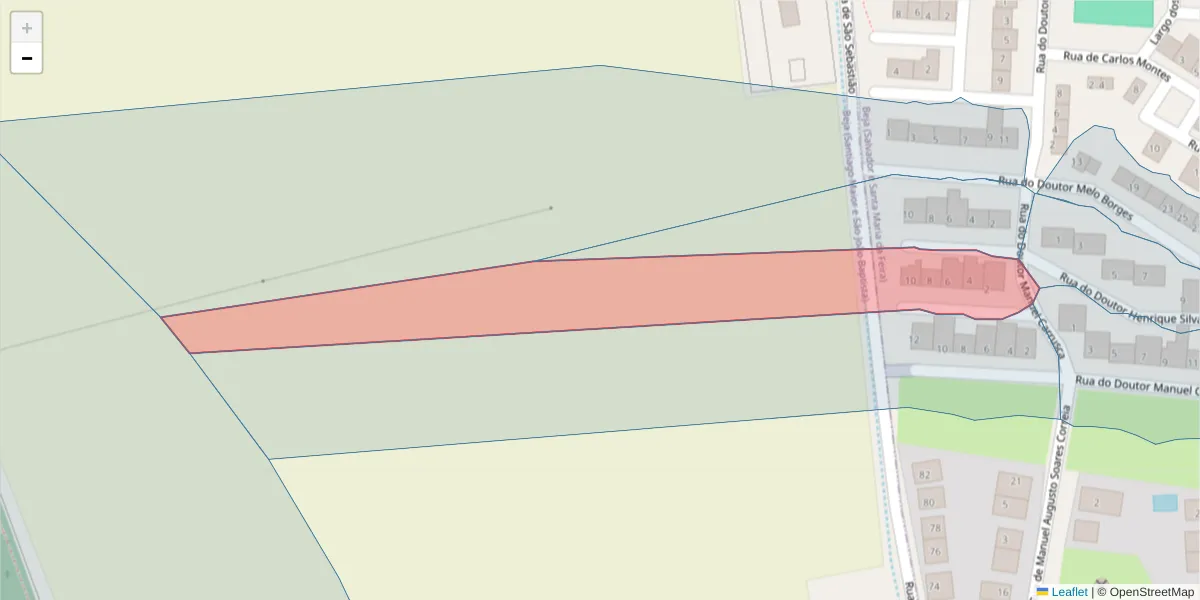 Mapa detalhado do código postal 7800-158 com limites, códigos postais vizinhos e agências dos correios