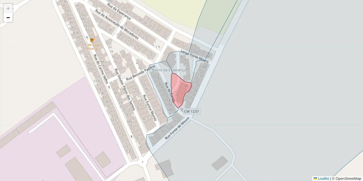 Mapa detalhado do código postal 7800-159 com limites, códigos postais vizinhos e agências dos correios