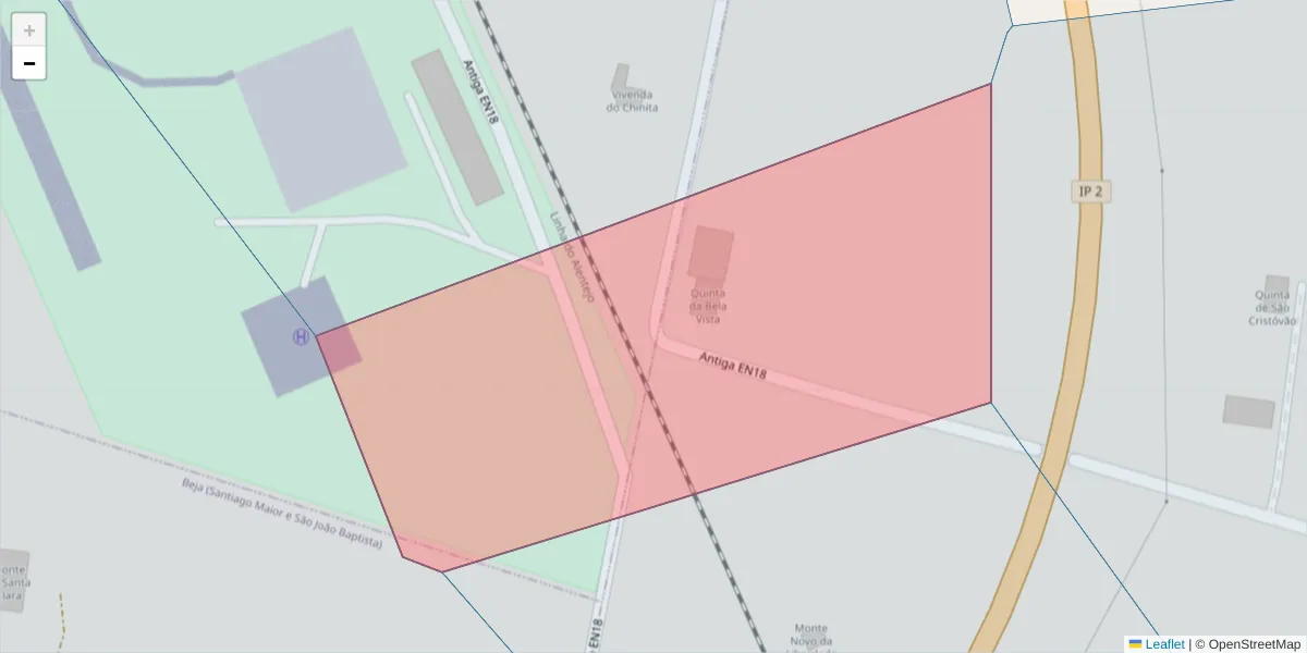 Mapa detalhado do código postal 7800-237 com limites, códigos postais vizinhos e agências dos correios