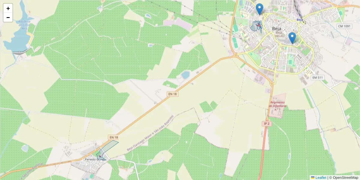 Mapa detalhado do código postal 7800-269 com limites, códigos postais vizinhos e agências dos correios