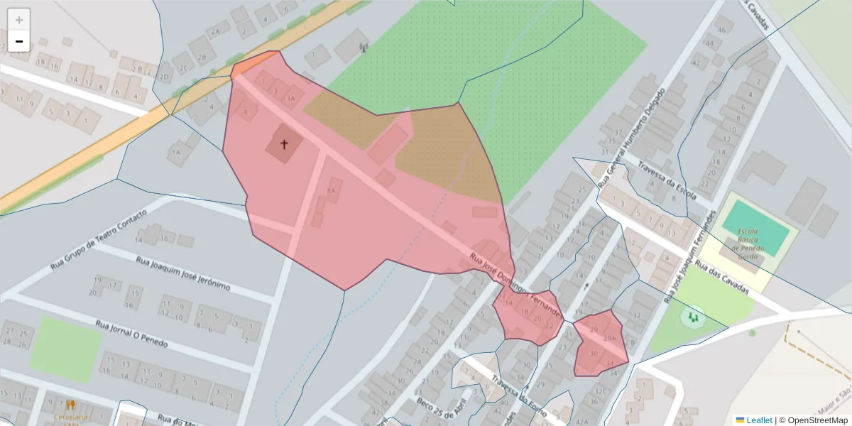 Mapa detalhado do código postal 7800-359 com limites, códigos postais vizinhos e agências dos correios