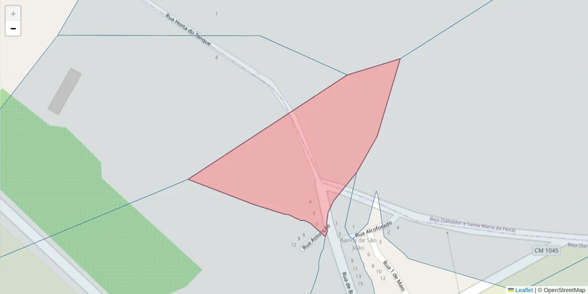 Mapa detalhado do código postal 7800-422 com limites, códigos postais vizinhos e agências dos correios