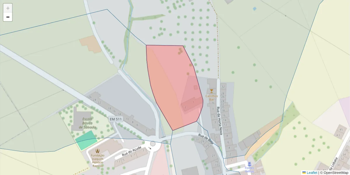 Mapa detalhado do código postal 7800-670 com limites, códigos postais vizinhos e agências dos correios