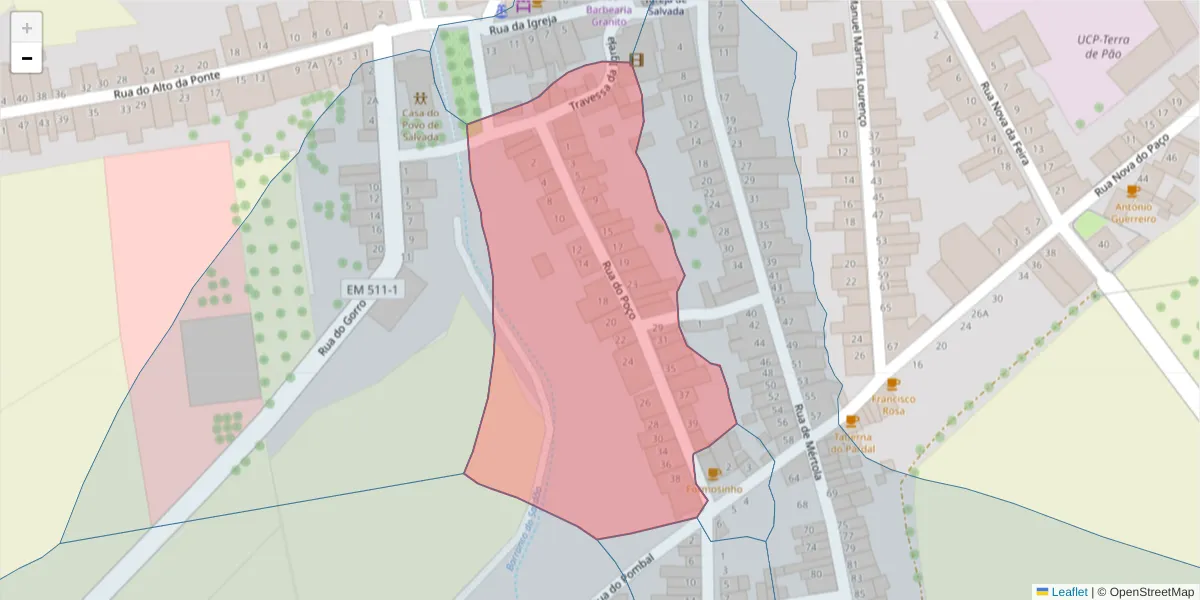 Mapa detalhado do código postal 7800-693 com limites, códigos postais vizinhos e agências dos correios