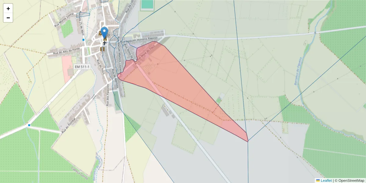 Mapa detalhado do código postal 7800-704 com limites, códigos postais vizinhos e agências dos correios
