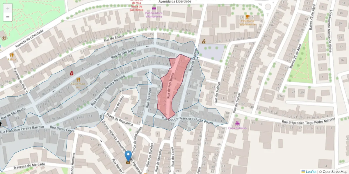 Mapa detalhado do código postal 7830-089 com limites, códigos postais vizinhos e agências dos correios