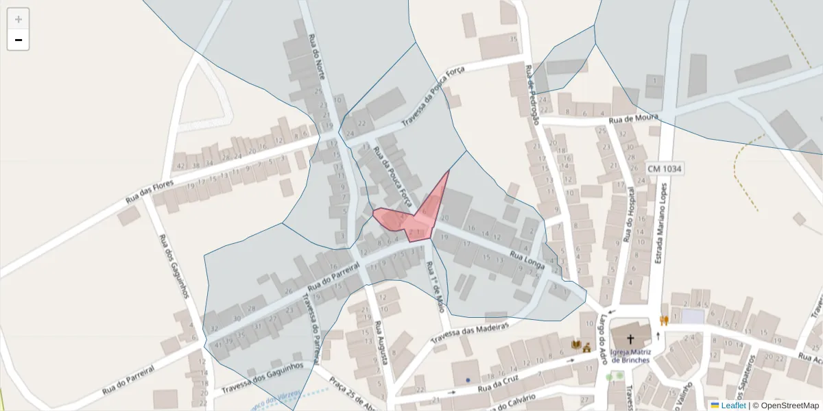 Mapa detalhado do código postal 7830-113 com limites, códigos postais vizinhos e agências dos correios