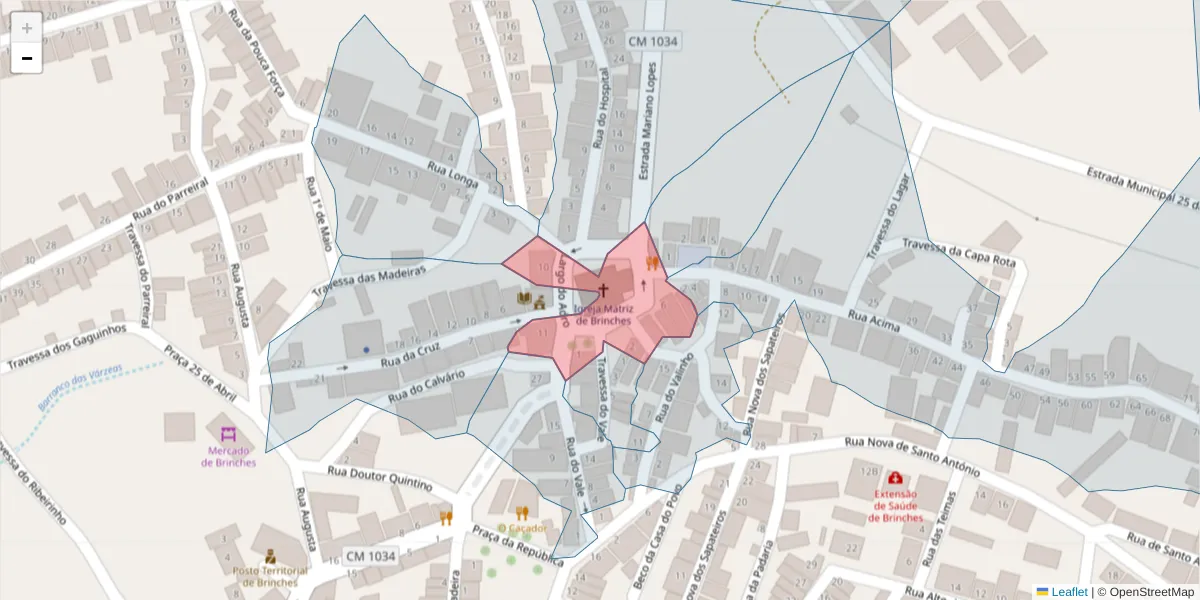 Mapa detalhado do código postal 7830-114 com limites, códigos postais vizinhos e agências dos correios