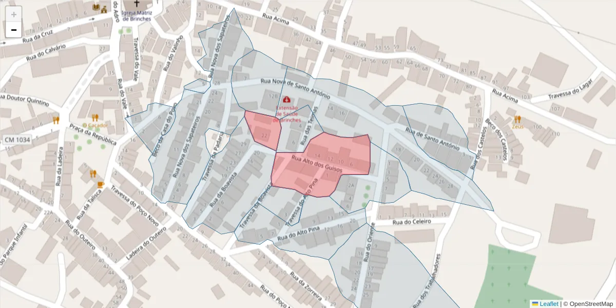 Mapa detalhado do código postal 7830-118 com limites, códigos postais vizinhos e agências dos correios
