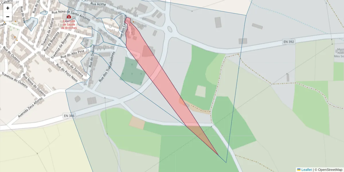 Mapa detalhado do código postal 7830-120 com limites, códigos postais vizinhos e agências dos correios
