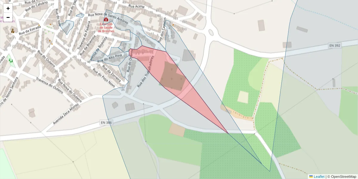 Mapa detalhado do código postal 7830-131 com limites, códigos postais vizinhos e agências dos correios