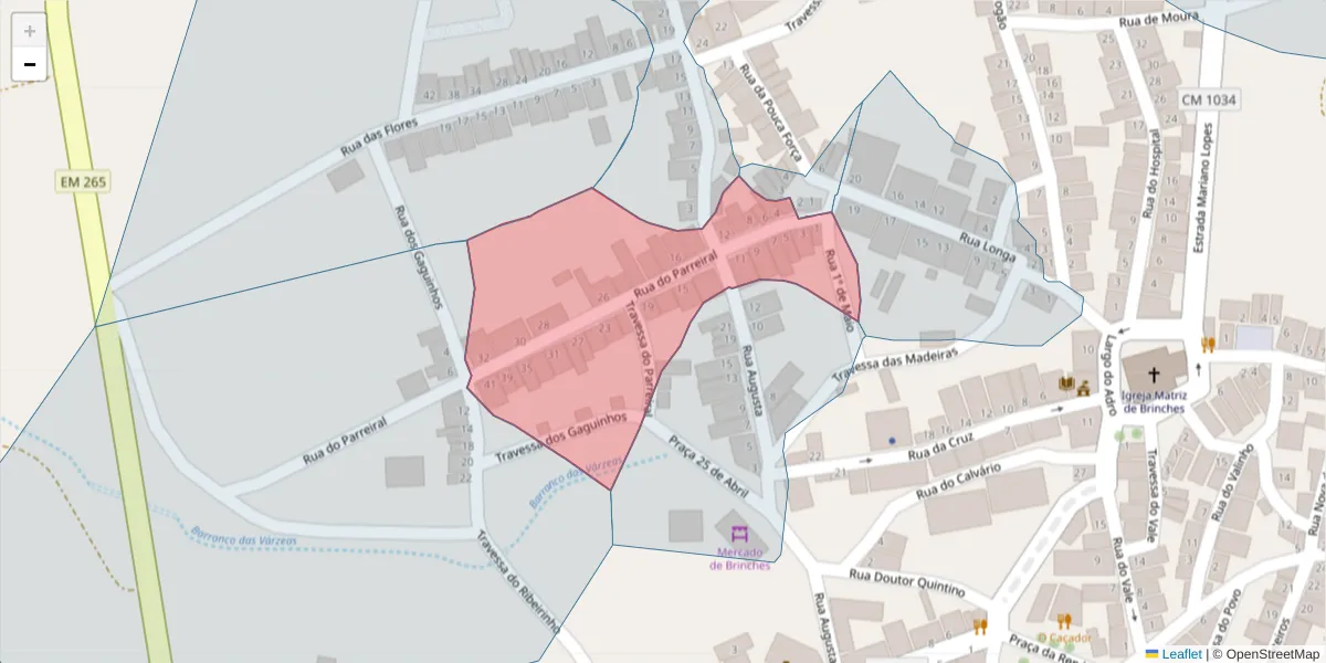 Mapa detalhado do código postal 7830-136 com limites, códigos postais vizinhos e agências dos correios