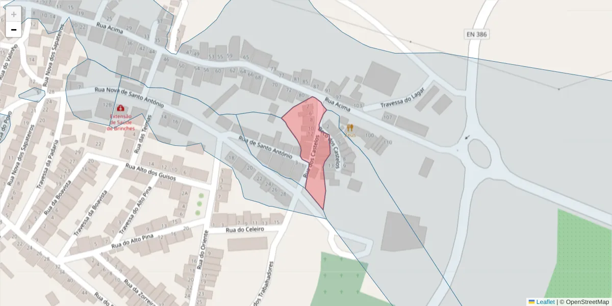 Mapa detalhado do código postal 7830-141 com limites, códigos postais vizinhos e agências dos correios