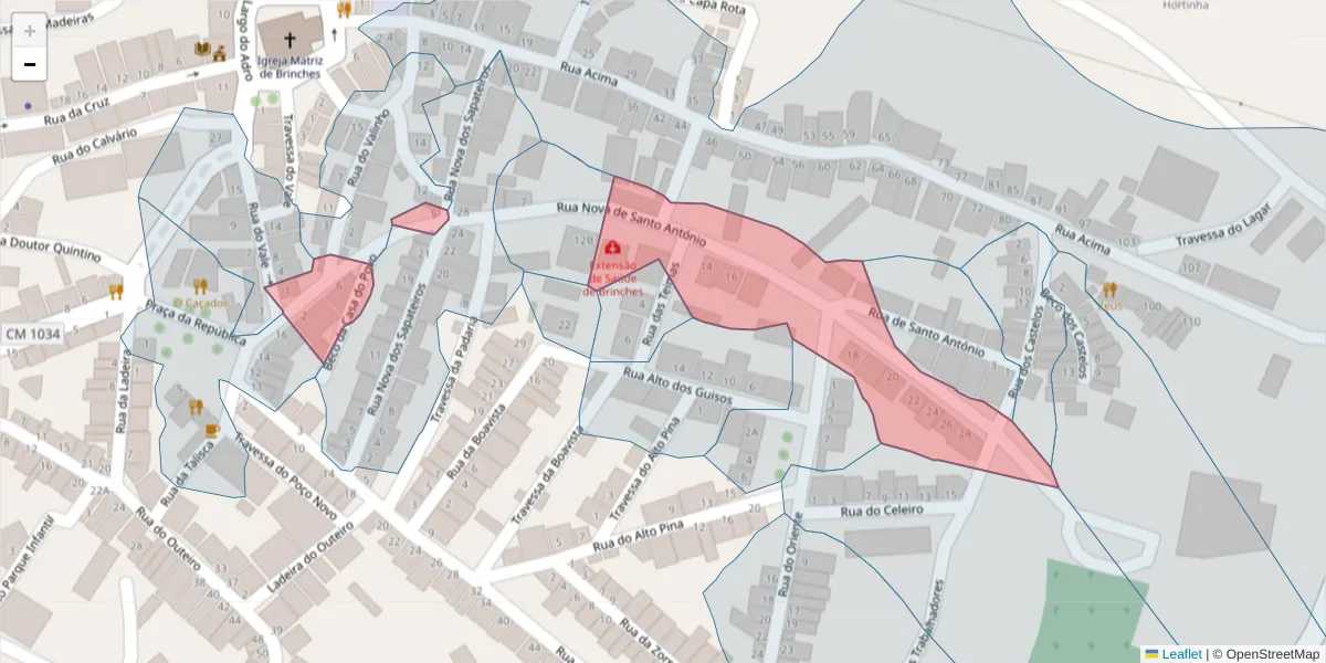 Mapa detalhado do código postal 7830-145 com limites, códigos postais vizinhos e agências dos correios