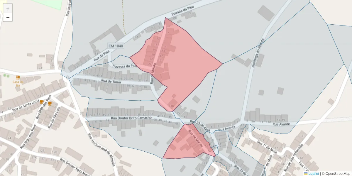 Mapa detalhado do código postal 7830-231 com limites, códigos postais vizinhos e agências dos correios
