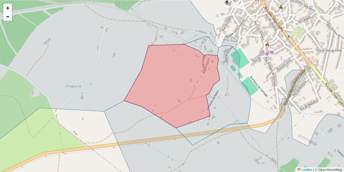 Mapa detalhado do código postal 7830-238 com limites, códigos postais vizinhos e agências dos correios
