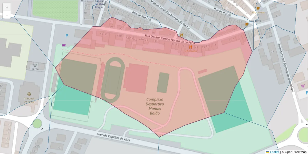 Mapa detalhado do código postal 7830-370 com limites, códigos postais vizinhos e agências dos correios