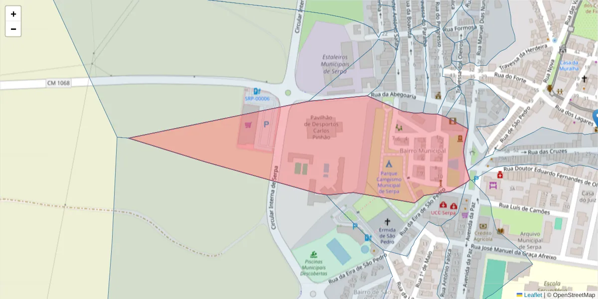 Mapa detalhado do código postal 7830-420 com limites, códigos postais vizinhos e agências dos correios