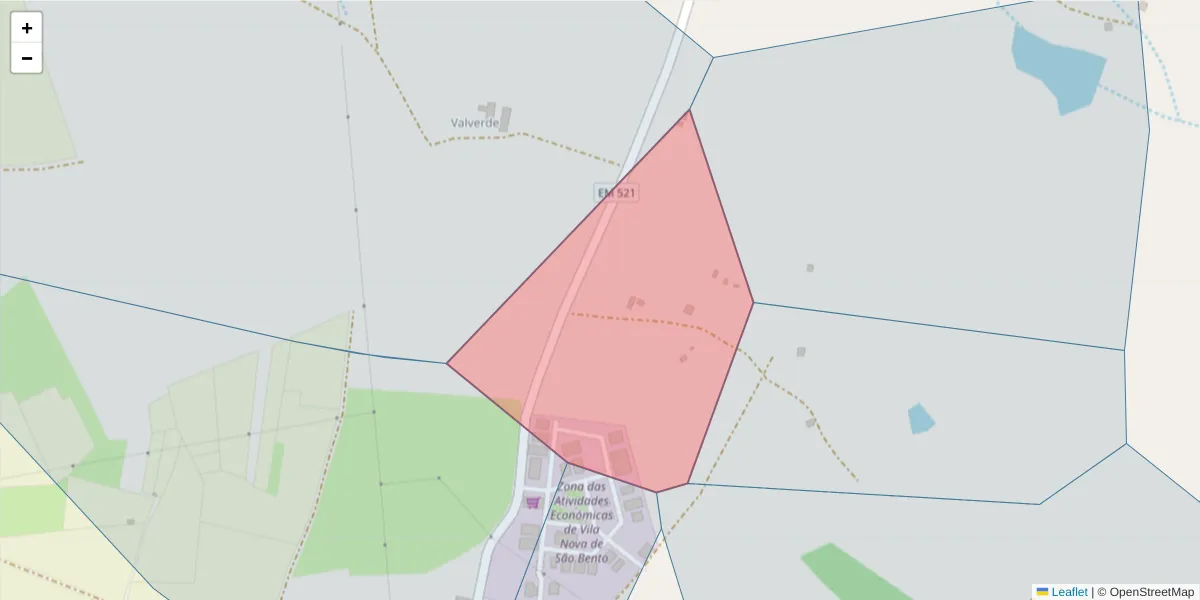 Mapa detalhado do código postal 7830-468 com limites, códigos postais vizinhos e agências dos correios