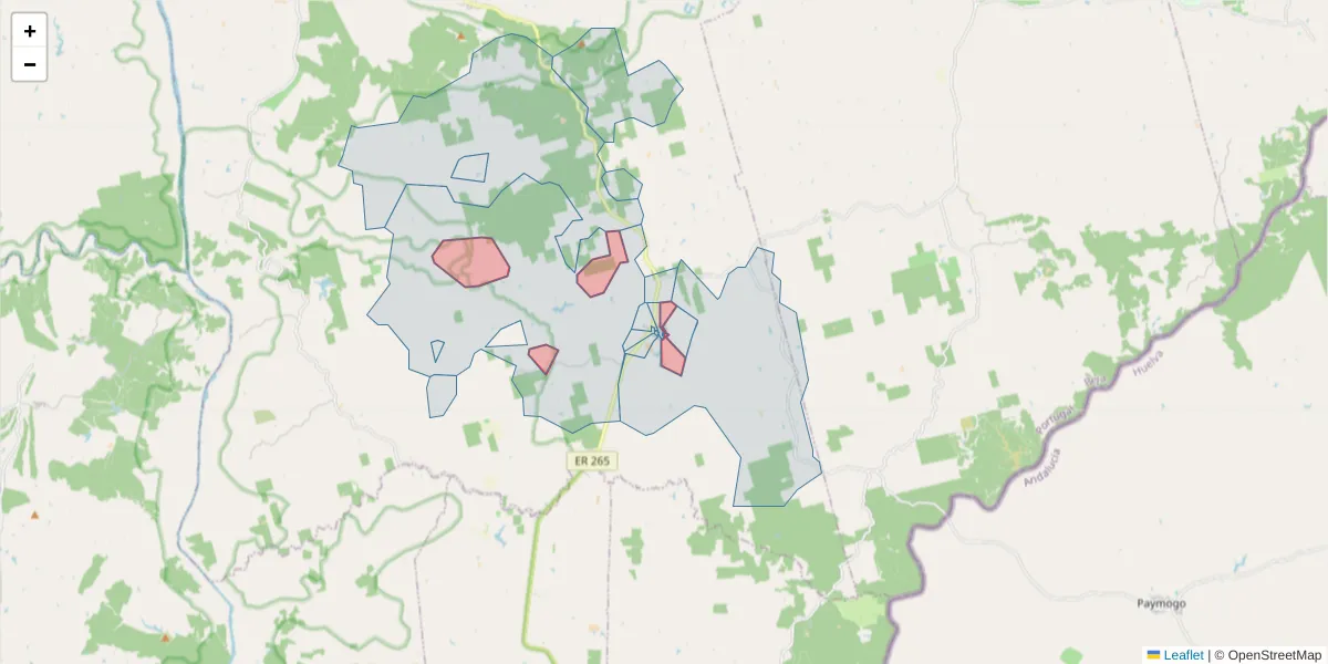 Mapa detalhado do código postal 7830-495 com limites, códigos postais vizinhos e agências dos correios