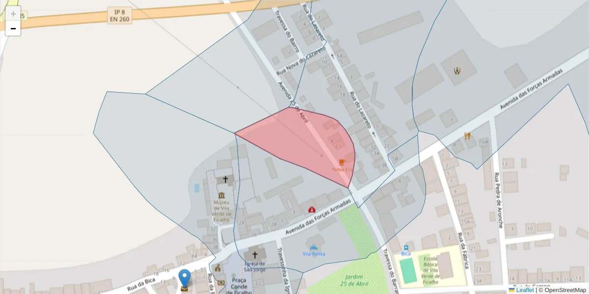 Mapa detalhado do código postal 7830-620 com limites, códigos postais vizinhos e agências dos correios