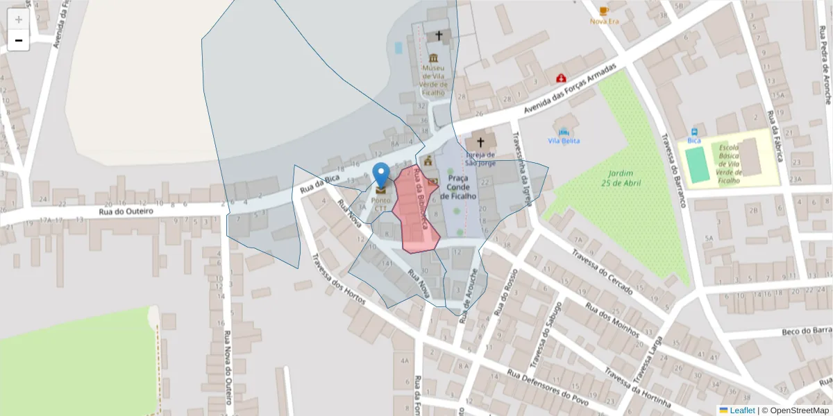 Mapa detalhado do código postal 7830-635 com limites, códigos postais vizinhos e agências dos correios