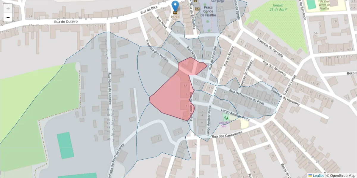 Mapa detalhado do código postal 7830-645 com limites, códigos postais vizinhos e agências dos correios