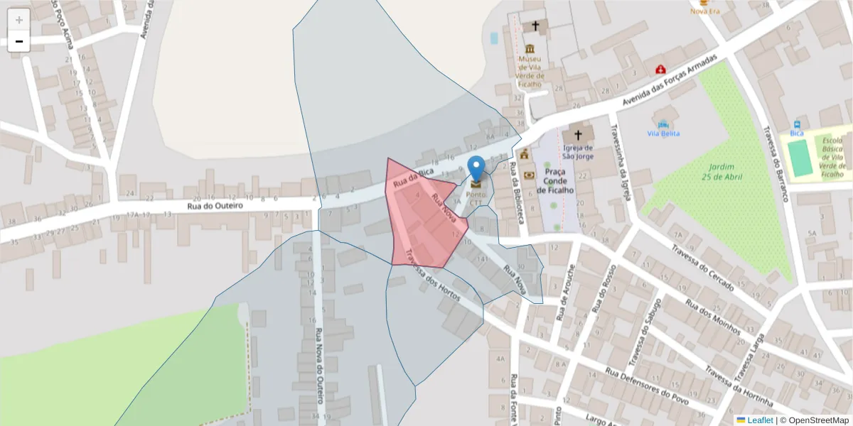Mapa detalhado do código postal 7830-651 com limites, códigos postais vizinhos e agências dos correios