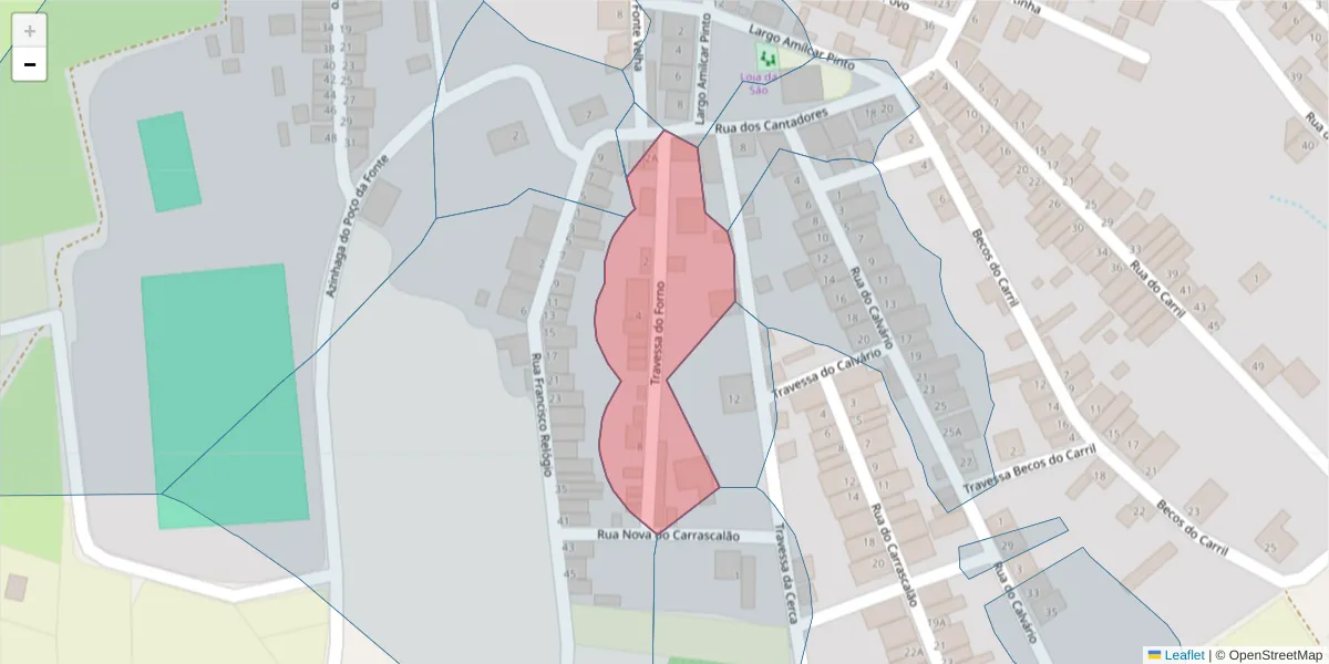 Mapa detalhado do código postal 7830-663 com limites, códigos postais vizinhos e agências dos correios