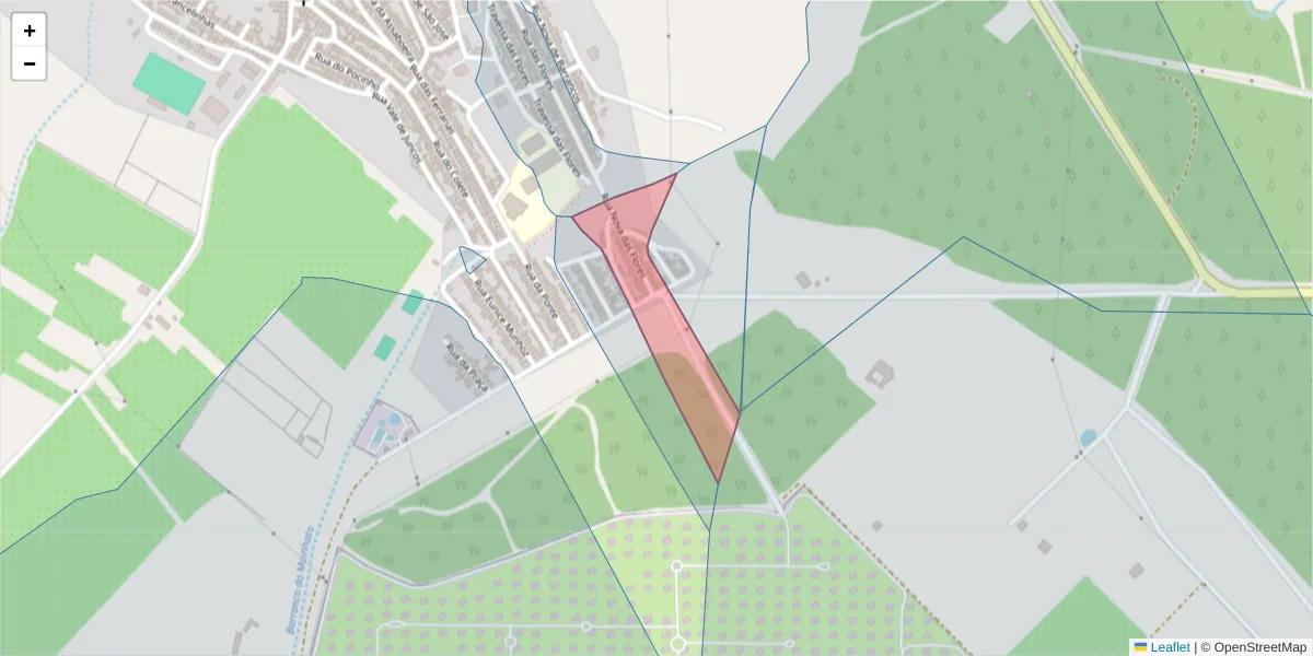 Mapa detalhado do código postal 7885-064 com limites, códigos postais vizinhos e agências dos correios