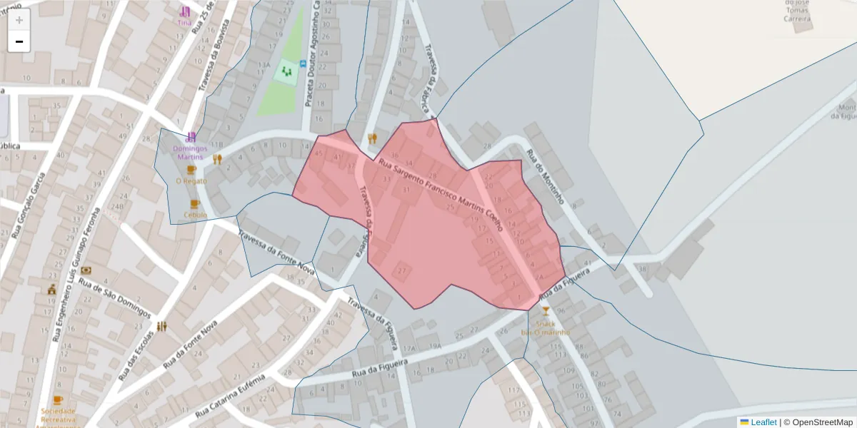 Mapa detalhado do código postal 7885-067 com limites, códigos postais vizinhos e agências dos correios